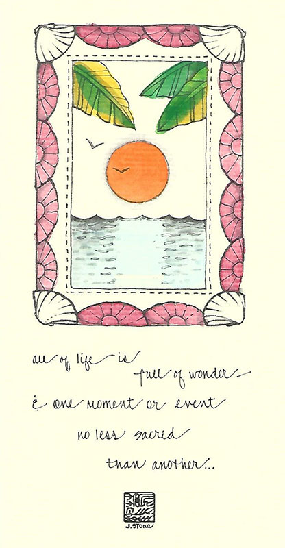 47c-Singles - Tropical Shell Frame - Singles