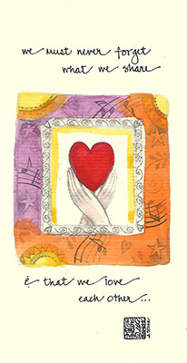 24c-Box - Framed Heart - Box of 8 or 10