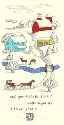 39se-Box - Horse & Barn - Box of 8 or 10